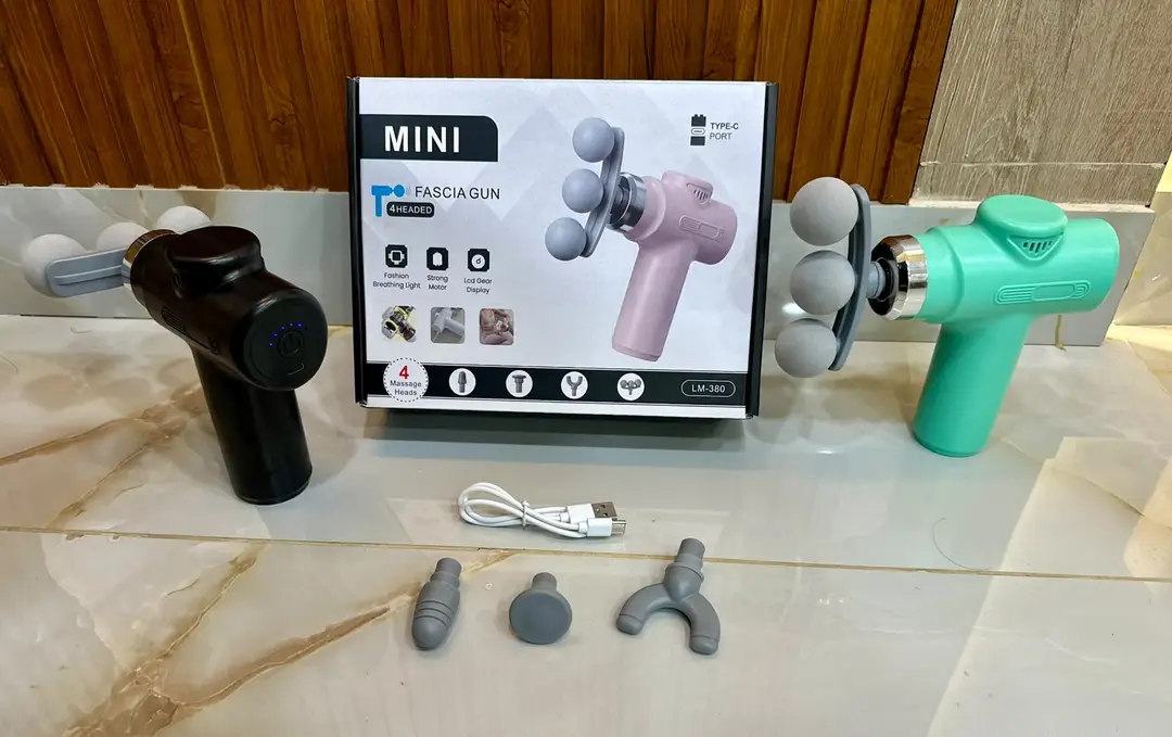 Mini Massage Gun 3 Head Deep Tissue Muscle Massager