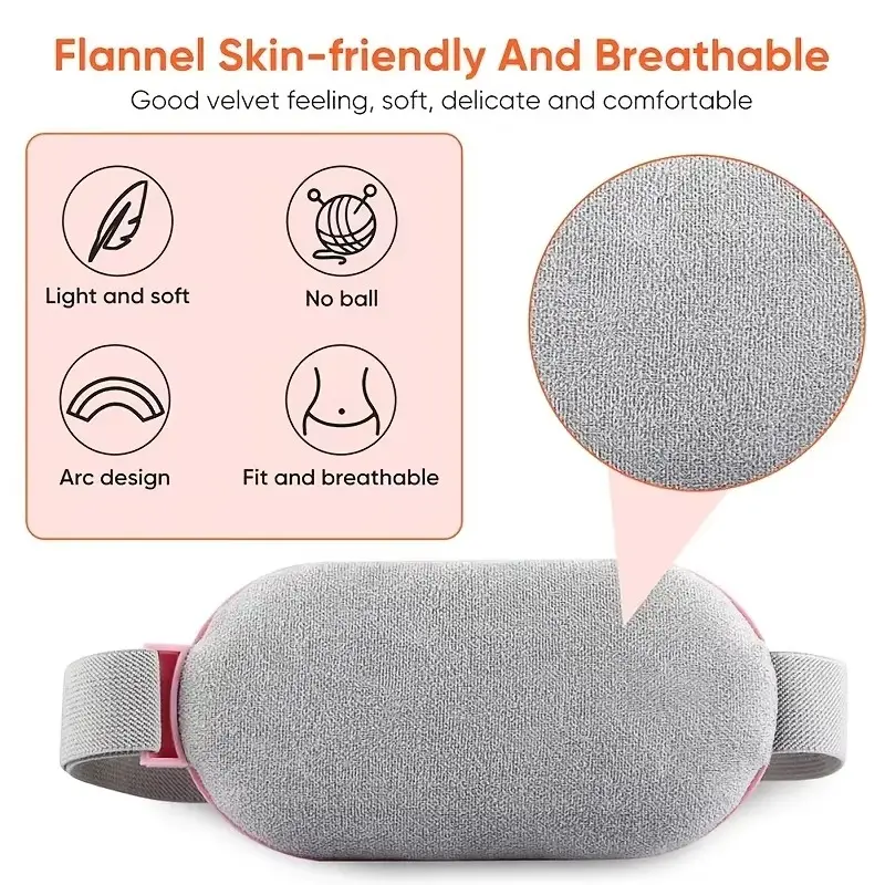 Period Pain Reliever Rechargeable Heating Belt - Waist Heating Pad Massager for Cramps Relief - Portable Menstrual Heating Pad for Pain Relief - Electric Menstrual Heating Pad with Adjustable Temperature