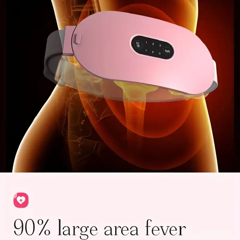 Period Pain Reliever Rechargeable Heating Belt - Waist Heating Pad Massager for Cramps Relief - Portable Menstrual Heating Pad for Pain Relief - Electric Menstrual Heating Pad with Adjustable Temperature
