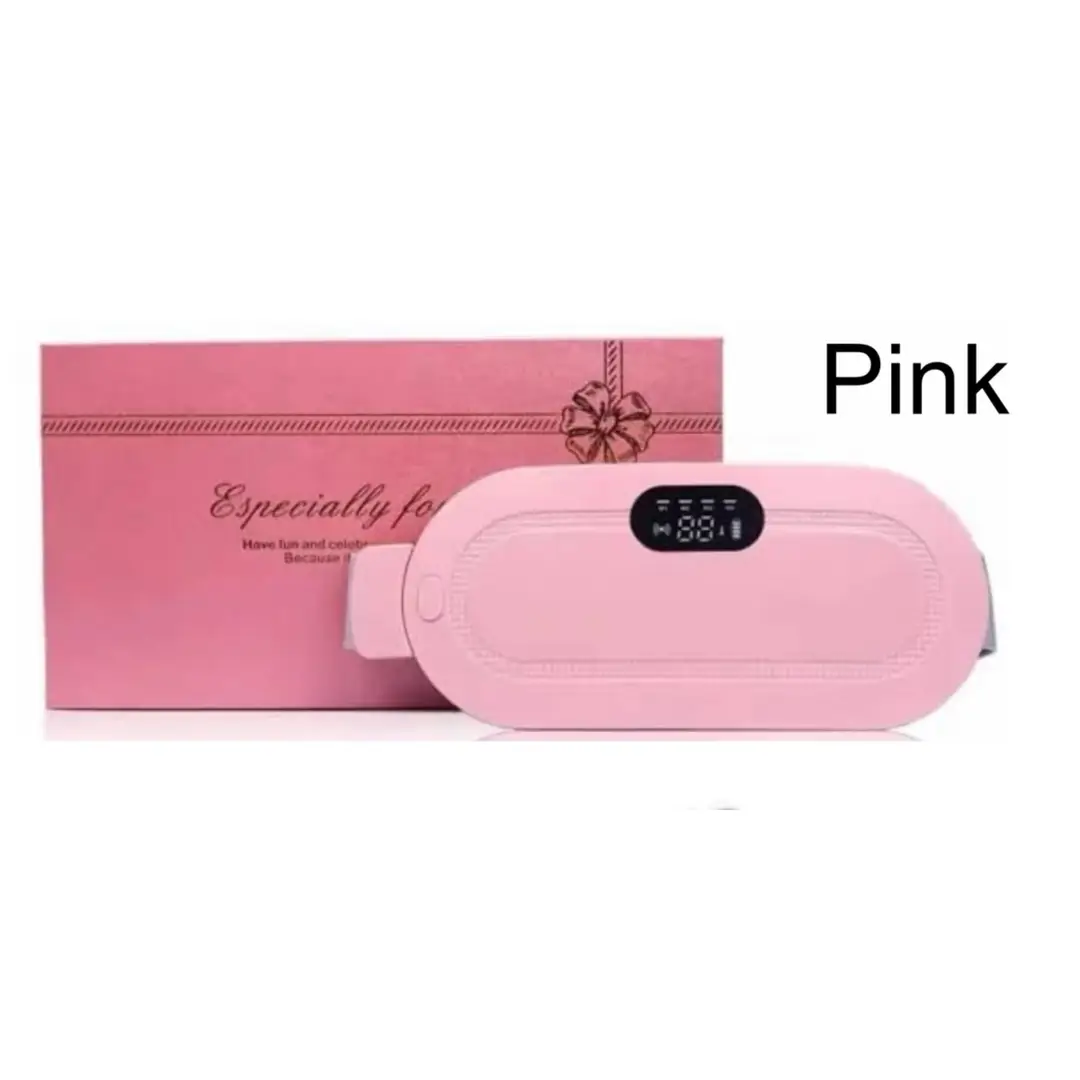 Period Pain Reliever Rechargeable Heating Belt - Waist Heating Pad Massager for Cramps Relief - Portable Menstrual Heating Pad for Pain Relief - Electric Menstrual Heating Pad with Adjustable Temperature