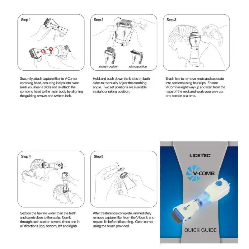 Electric Anti Lice Comb for Kids & Adults