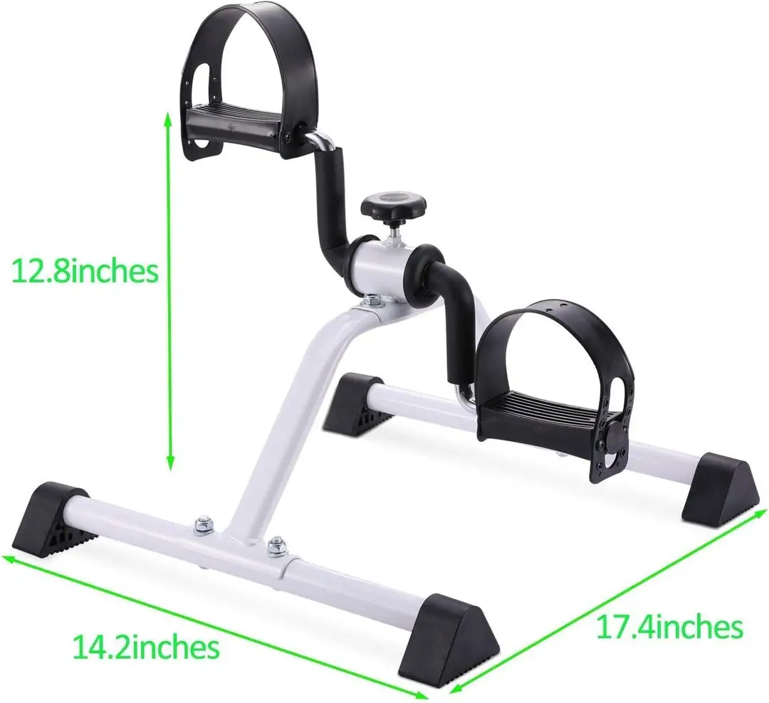 Portable Pedal Exerciser | Digital Display Monitor | Arm & Leg Workout Machine | Compact Fitness Equipment for Home, Office & Physical Therapy | Adjustable Resistance | Low Impact Exercise Bike