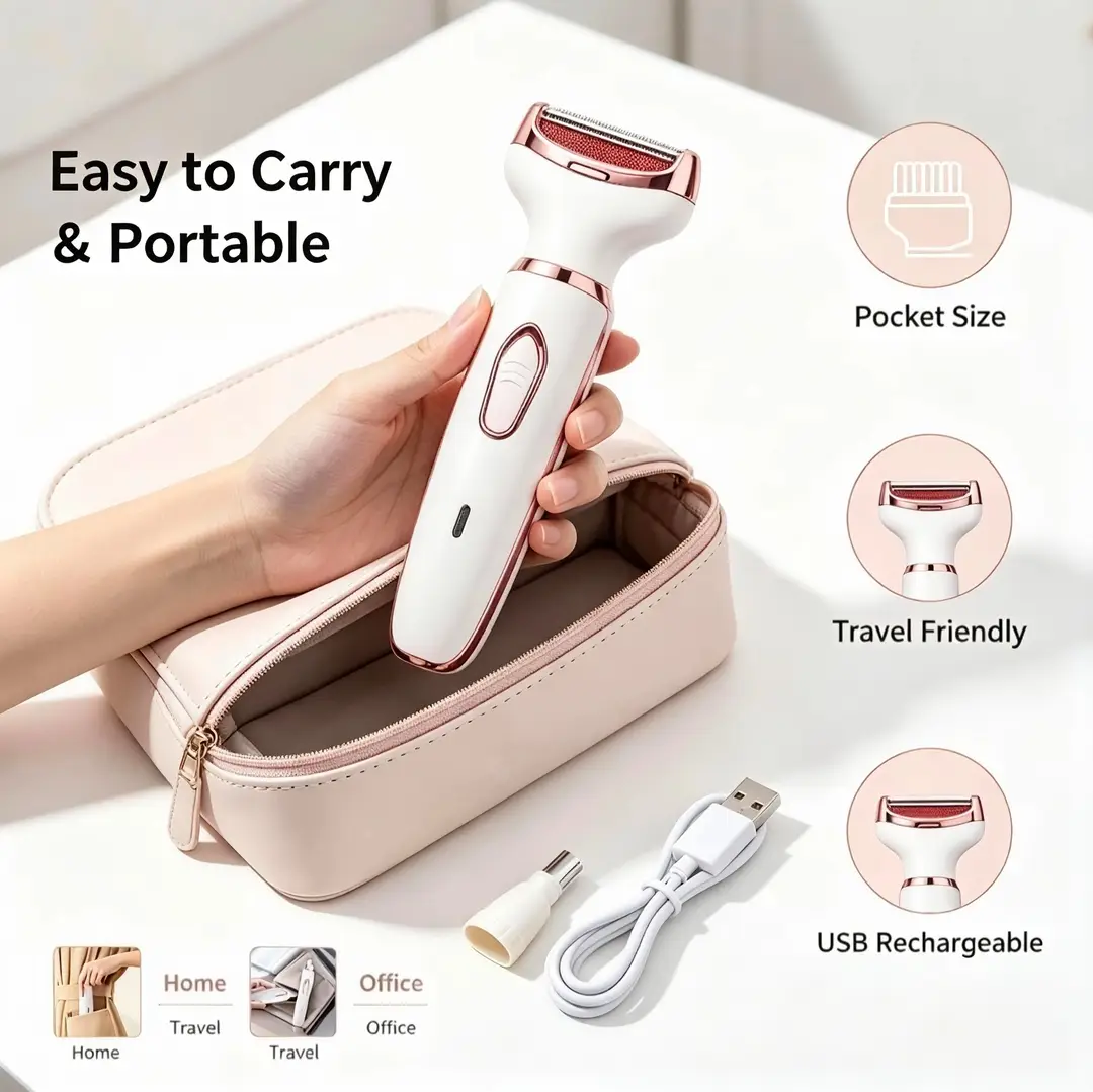 4 in 1 Lady Shaver Beauty Kit Electric Body Hair Trimmer