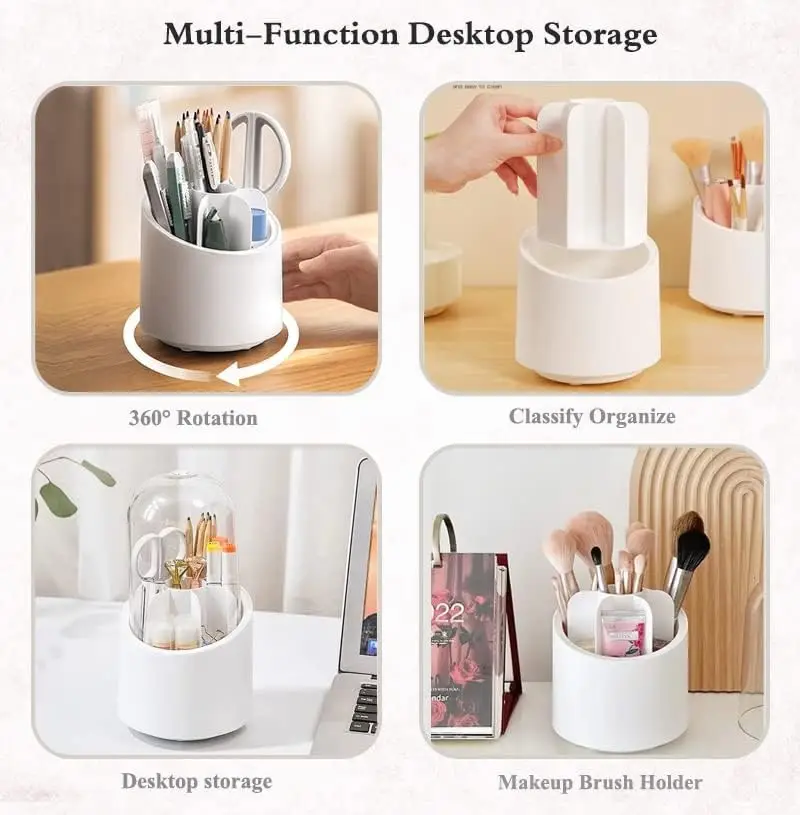 360° Rotating Multi-Function Makeup Organizer