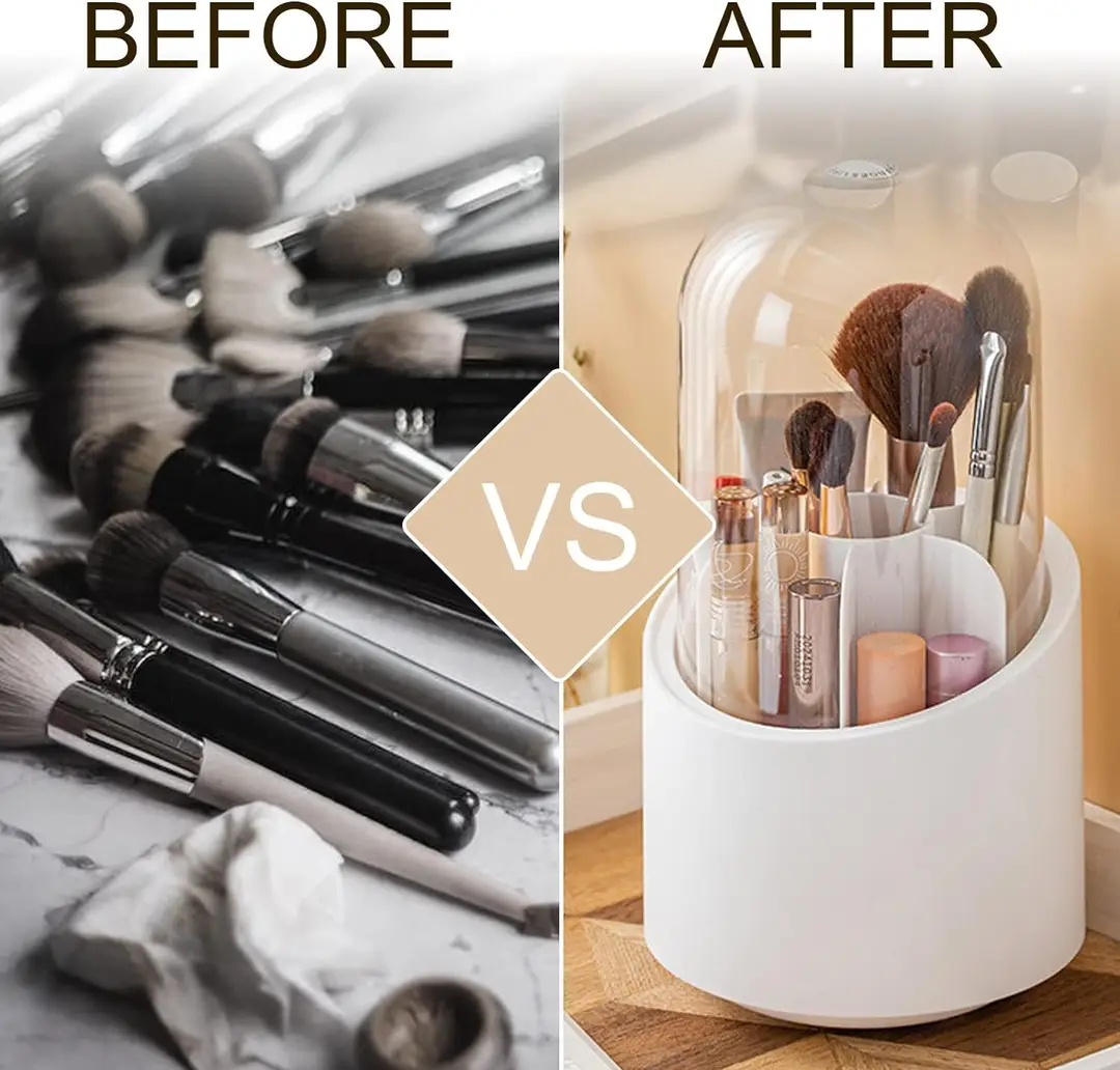 360° Rotating Multi-Function Makeup Organizer
