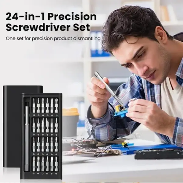 Screw driver Set 24 in 1, Magnetic Driver Bits Set Repair