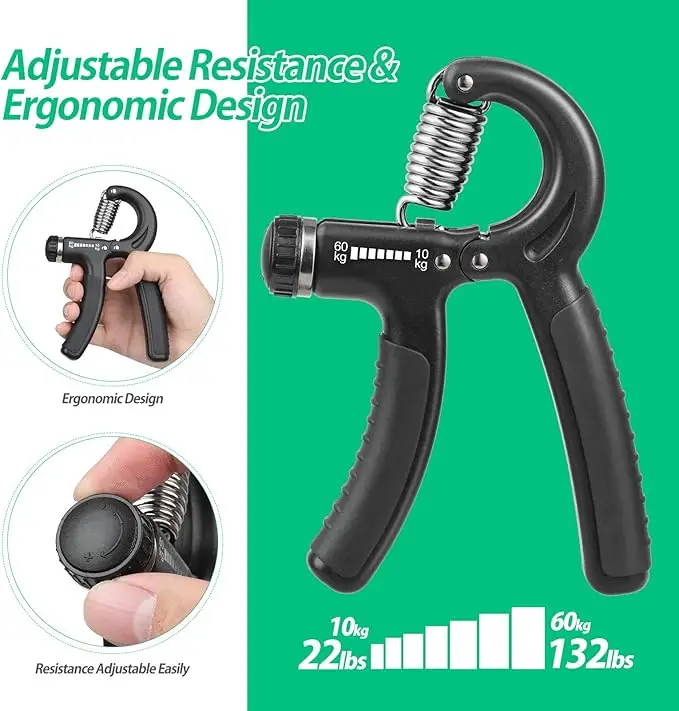 Hand Gripper Adjustable Resistance Automatic Counting
