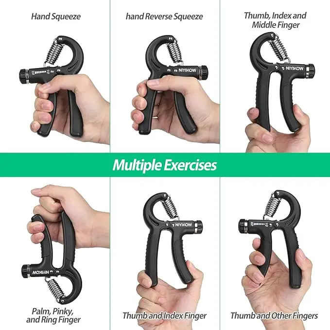 Hand Gripper Adjustable Resistance Automatic Counting