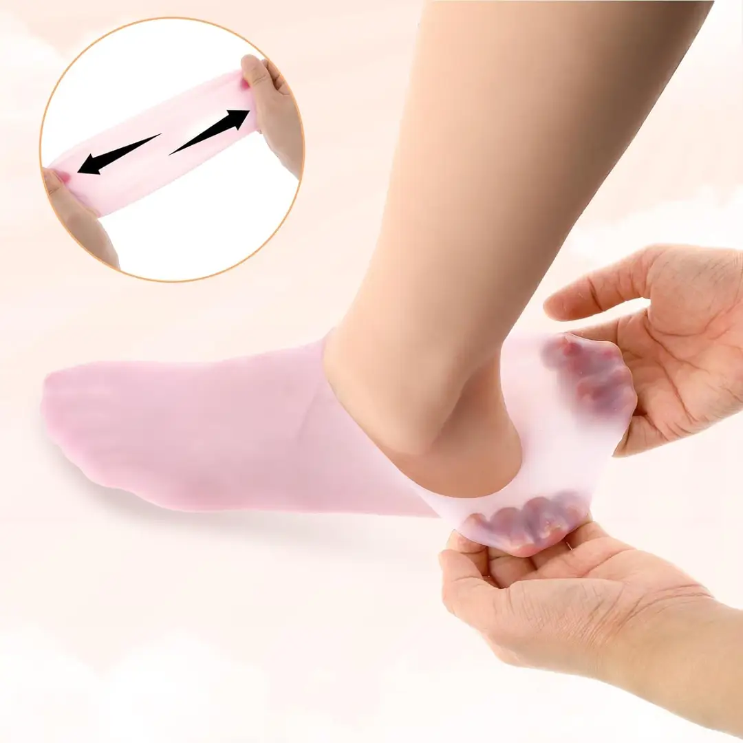 Silicone Moisturizing Gel Heel Socks