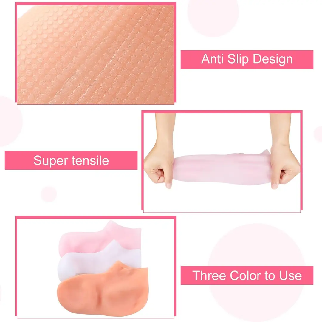 Silicone Moisturizing Gel Heel Socks