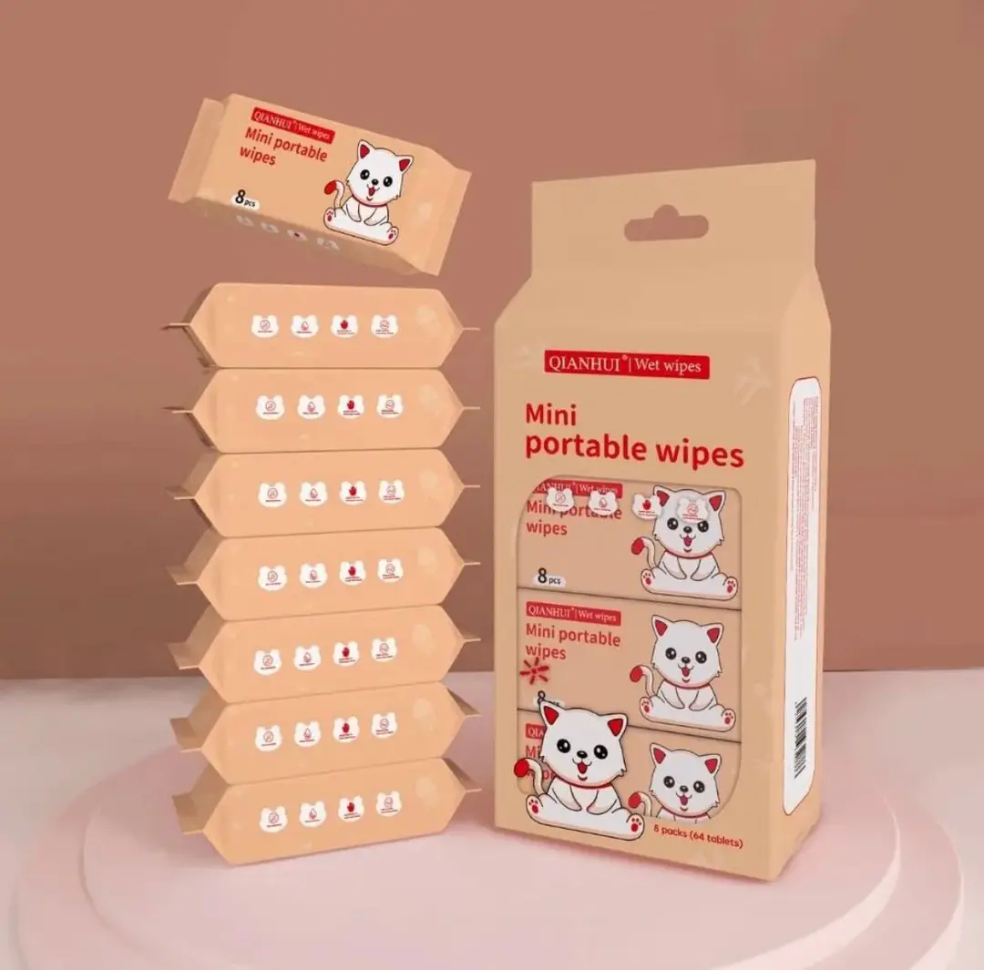 CUTE  Wipes Tissue Can for Cleaning Face(Random color)