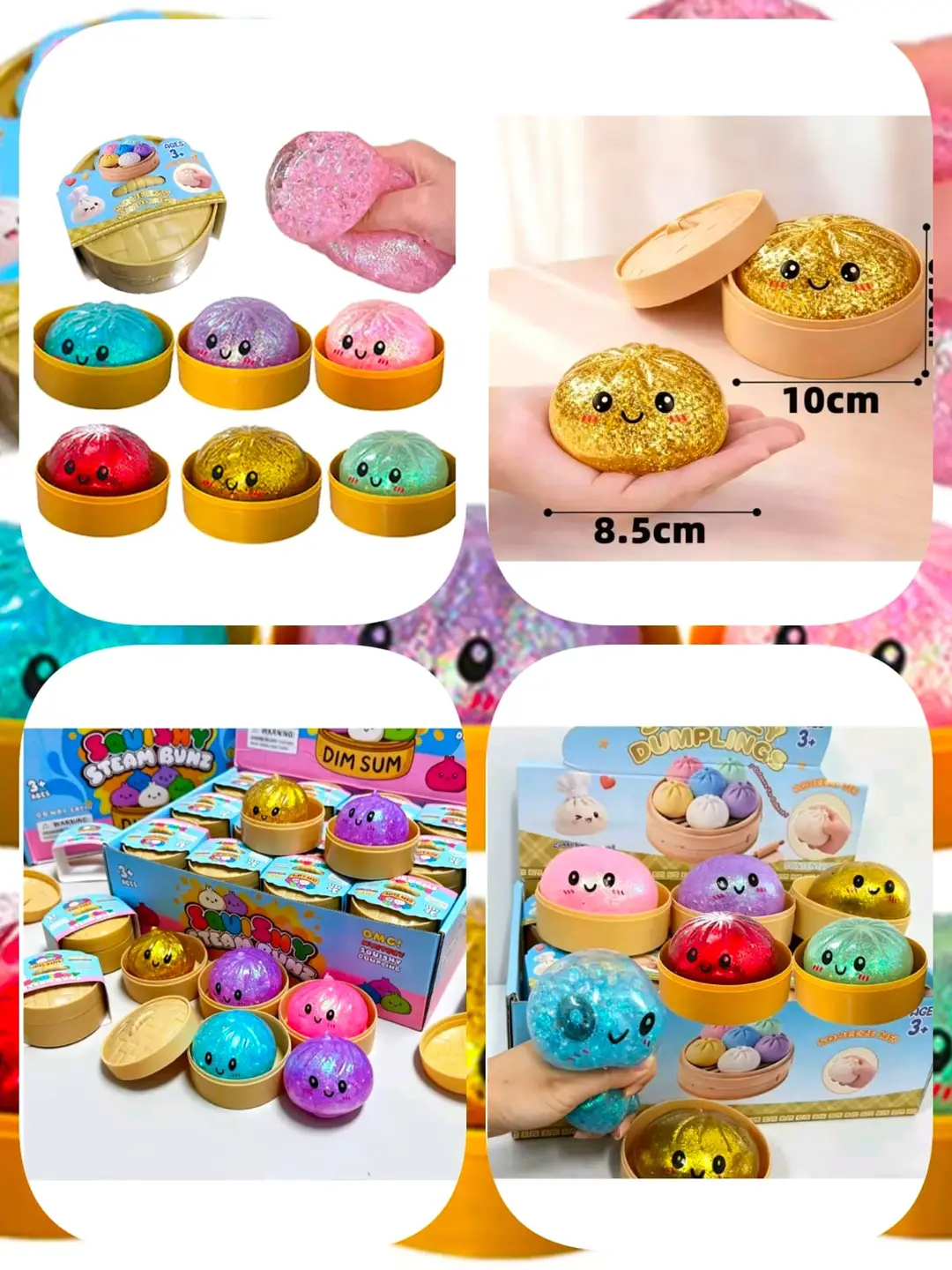 Dumpling Squishy Sensory Squeeze Toy