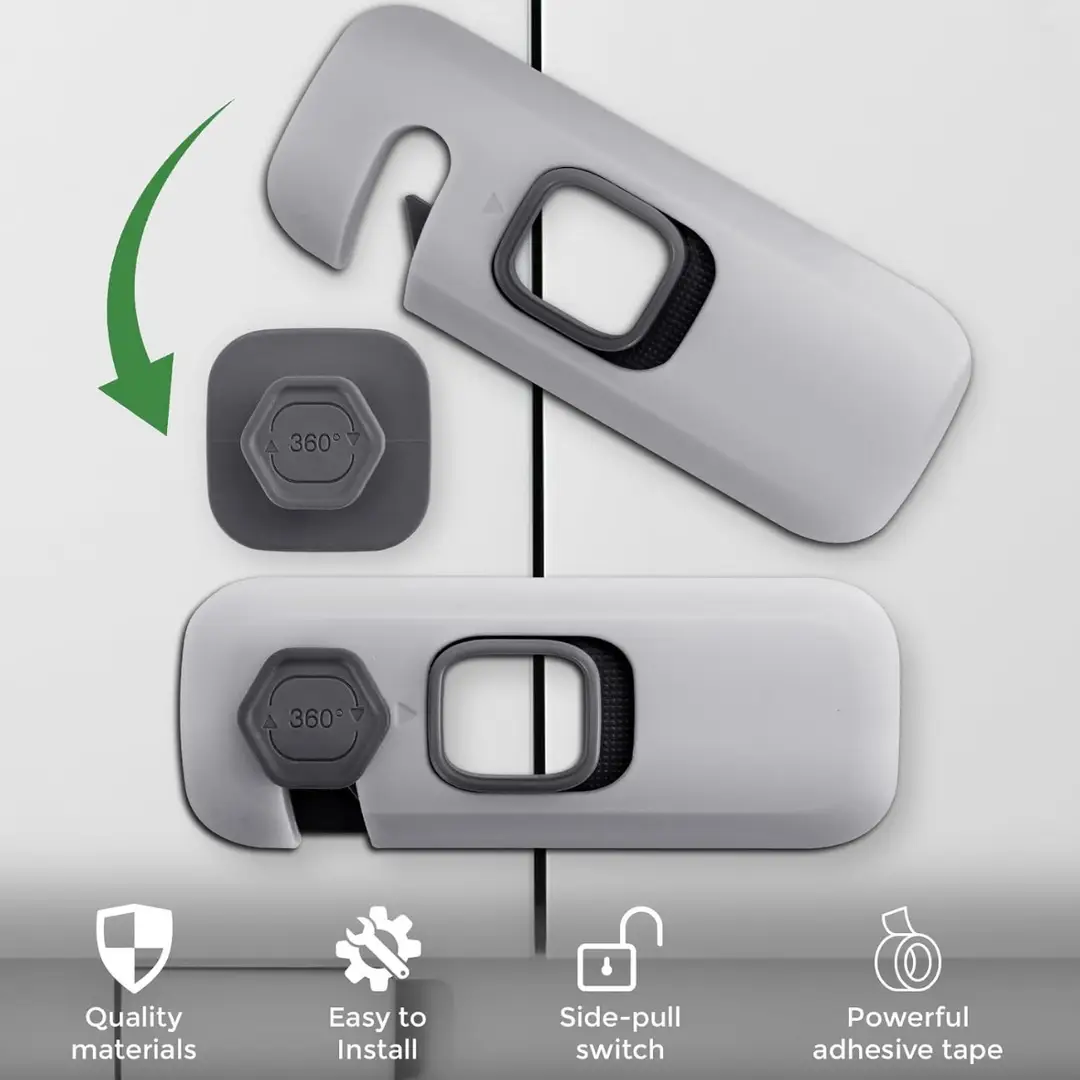 Baby Safety Lock for Refrigerator, Cabinets & Drawers