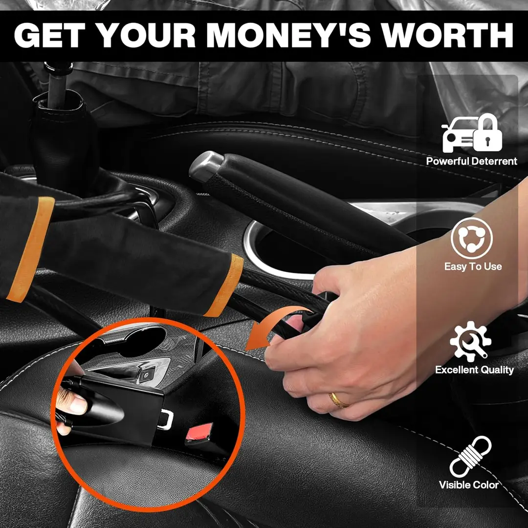 Steering Wheel Lock Steel Made With 3 Keys