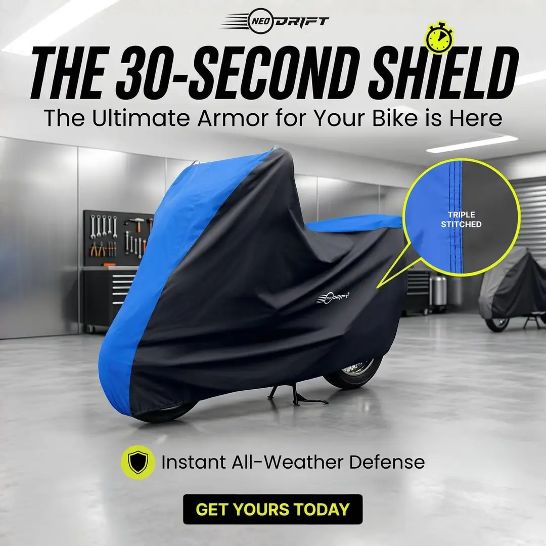 Waterproof & Dustproof Motorcycle Cover 70cc–125cc