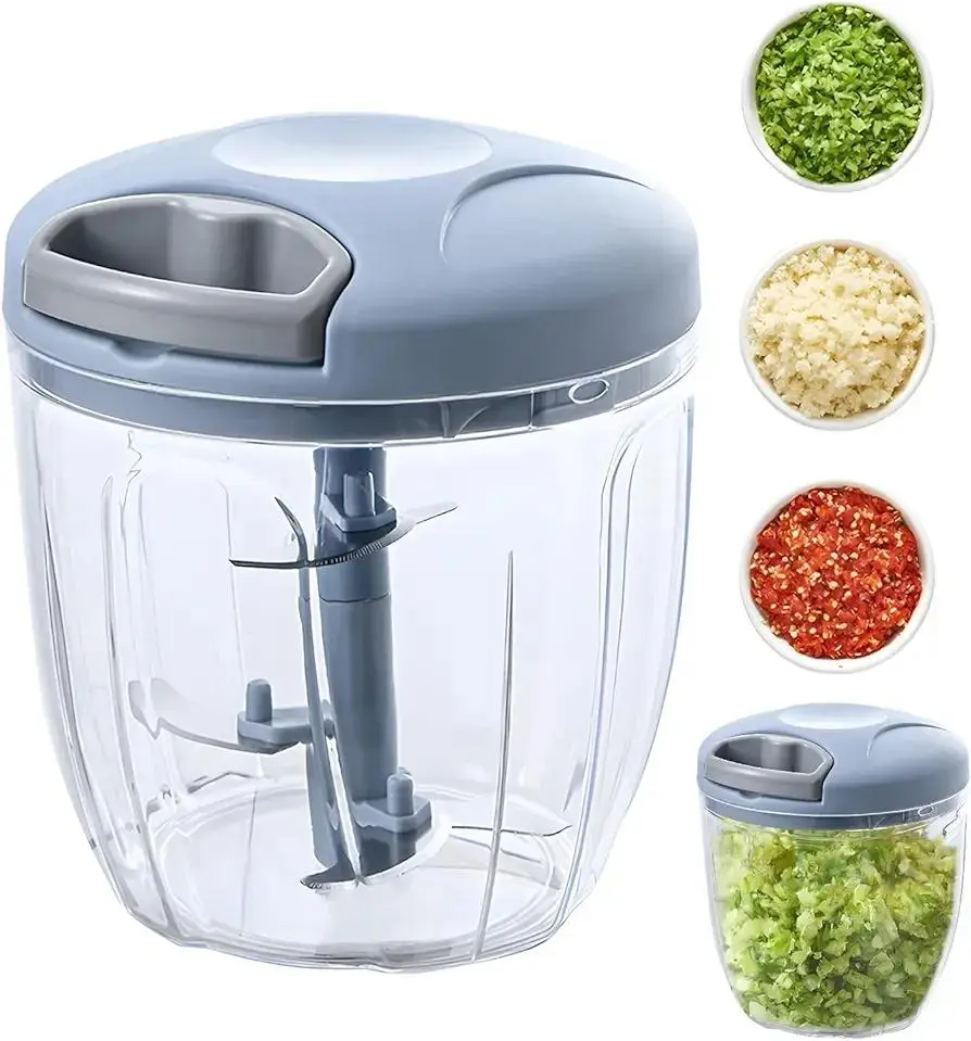🔪 5-Blade Manual Food Chopper – Fast, Easy & Convenient Kitchen Chopper