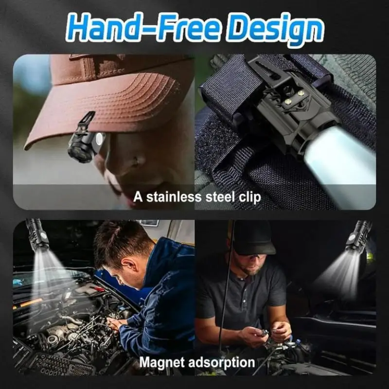 Mini Portable Outdoor Rechargeable LED Flashlight