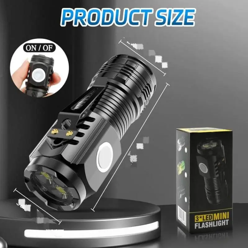 Mini Portable Outdoor Rechargeable LED Flashlight