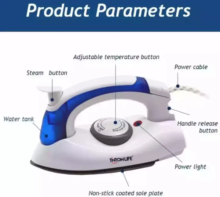 Mini Portable Handheld Travel Iron with Temperature Control