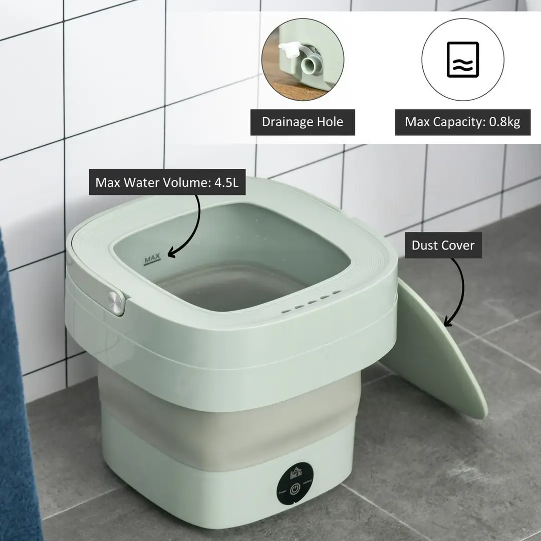 Mini Foldable Washing Machine Portable Laundry Washer