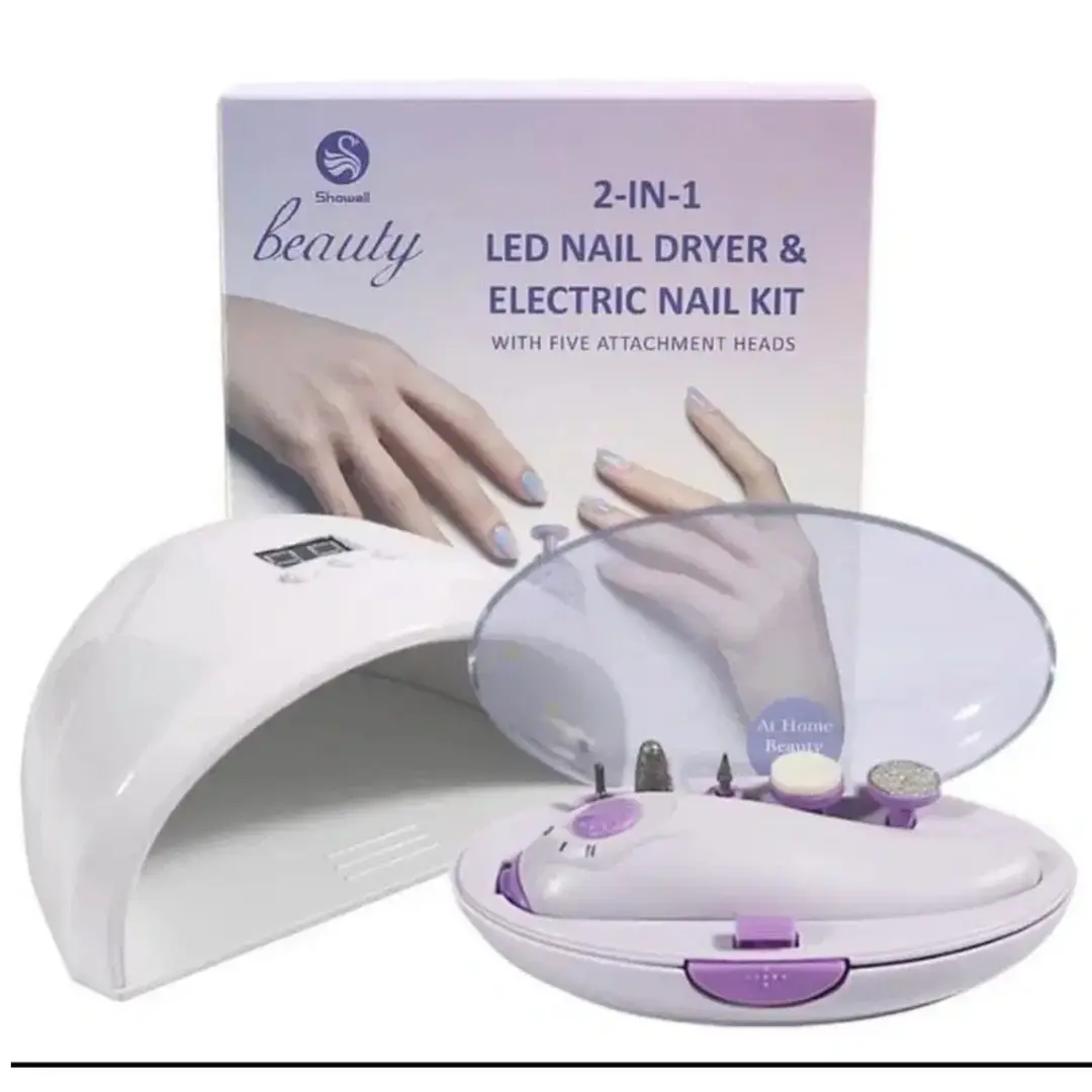 2-in-1 UV LED Nail Light & Manicure Kit