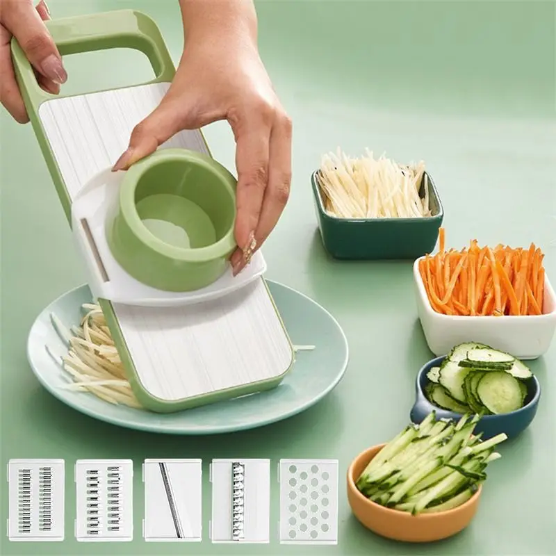 5 in 1 Manual Food Grater & Vegetable Slicer
