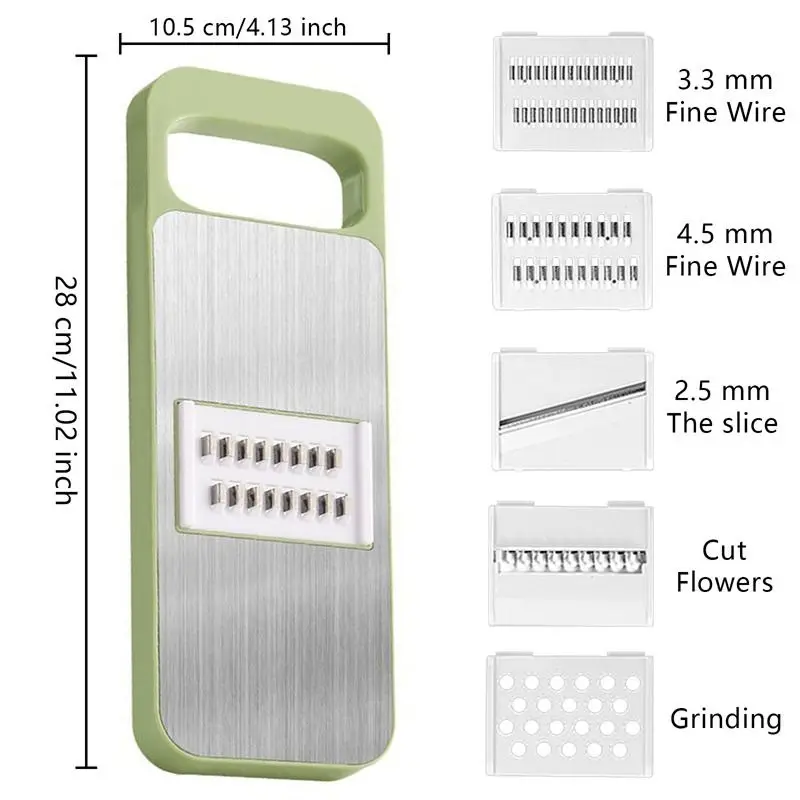 5 in 1 Manual Food Grater & Vegetable Slicer