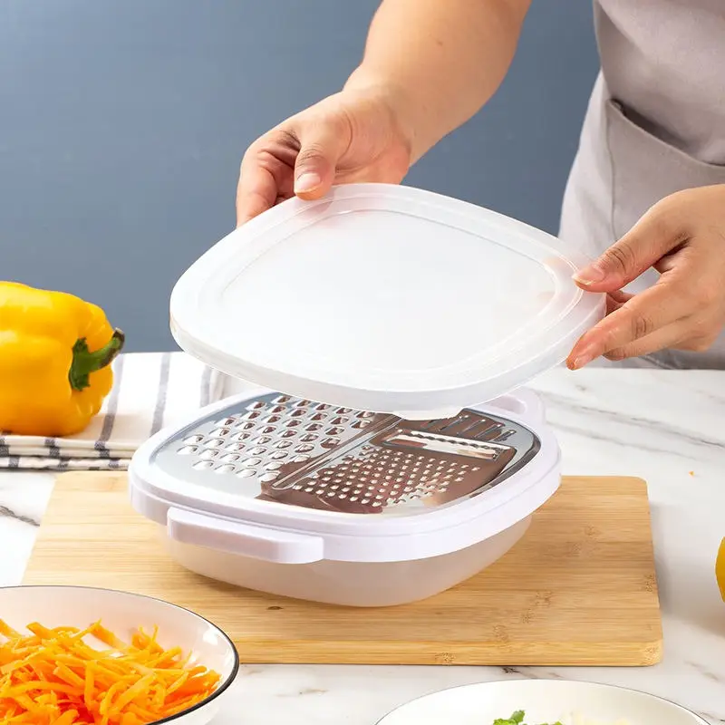 4-in-1 Multi Grater with Case & Plastic Cover