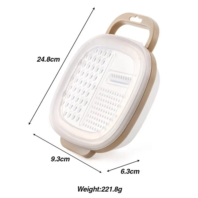 4-in-1 Multi Grater with Case & Plastic Cover