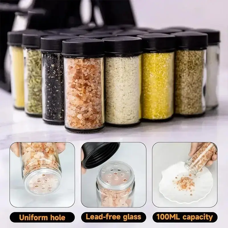 Rotating Spice Rack 18 Pcs Jars Kitchen Masala Organizer