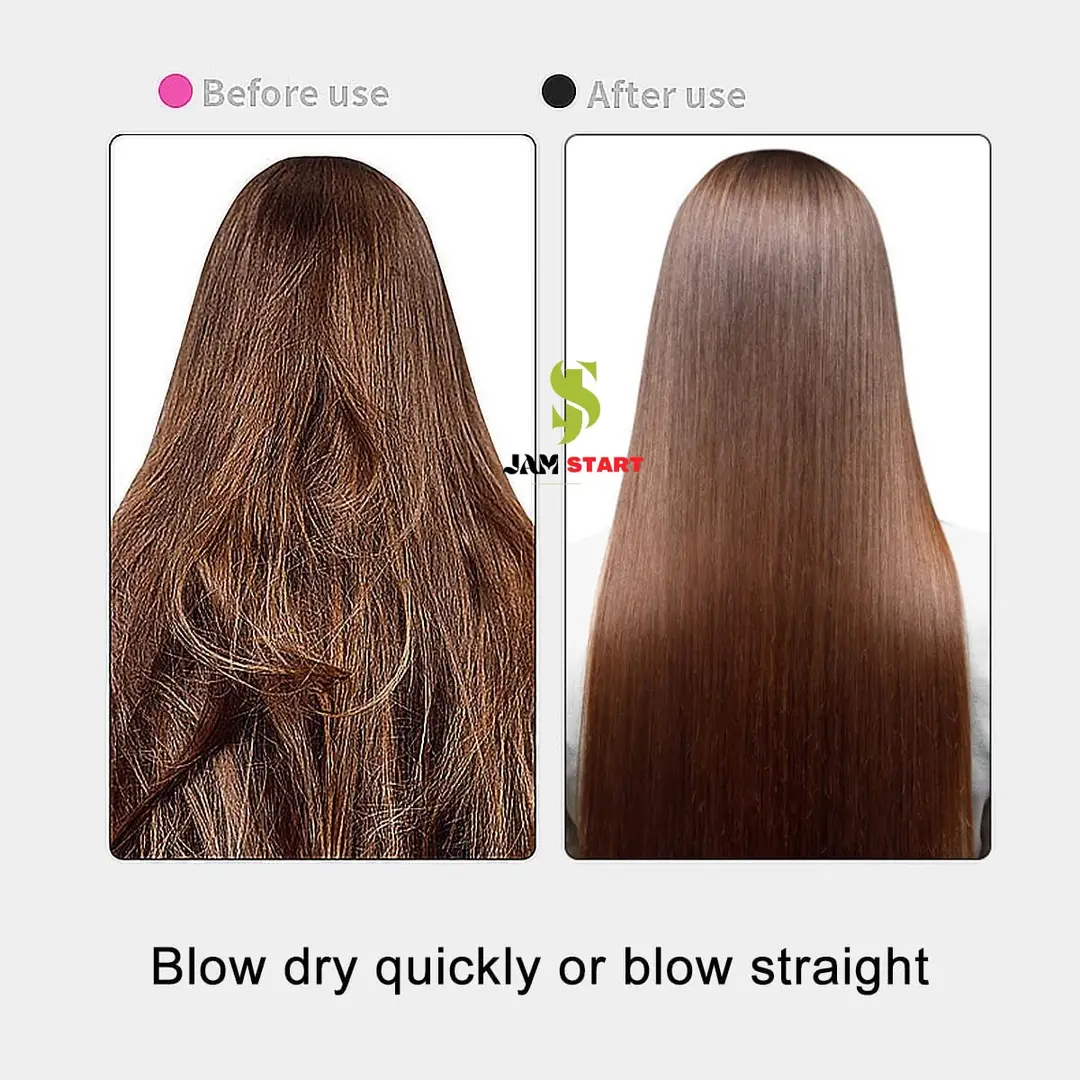 Imported 5-in-1 Hot Air Brush – Hair Straightener & Dryer Brush with Hair Volumizer, Electric Styling Brush for Hair Drying, Smoothing & Styling