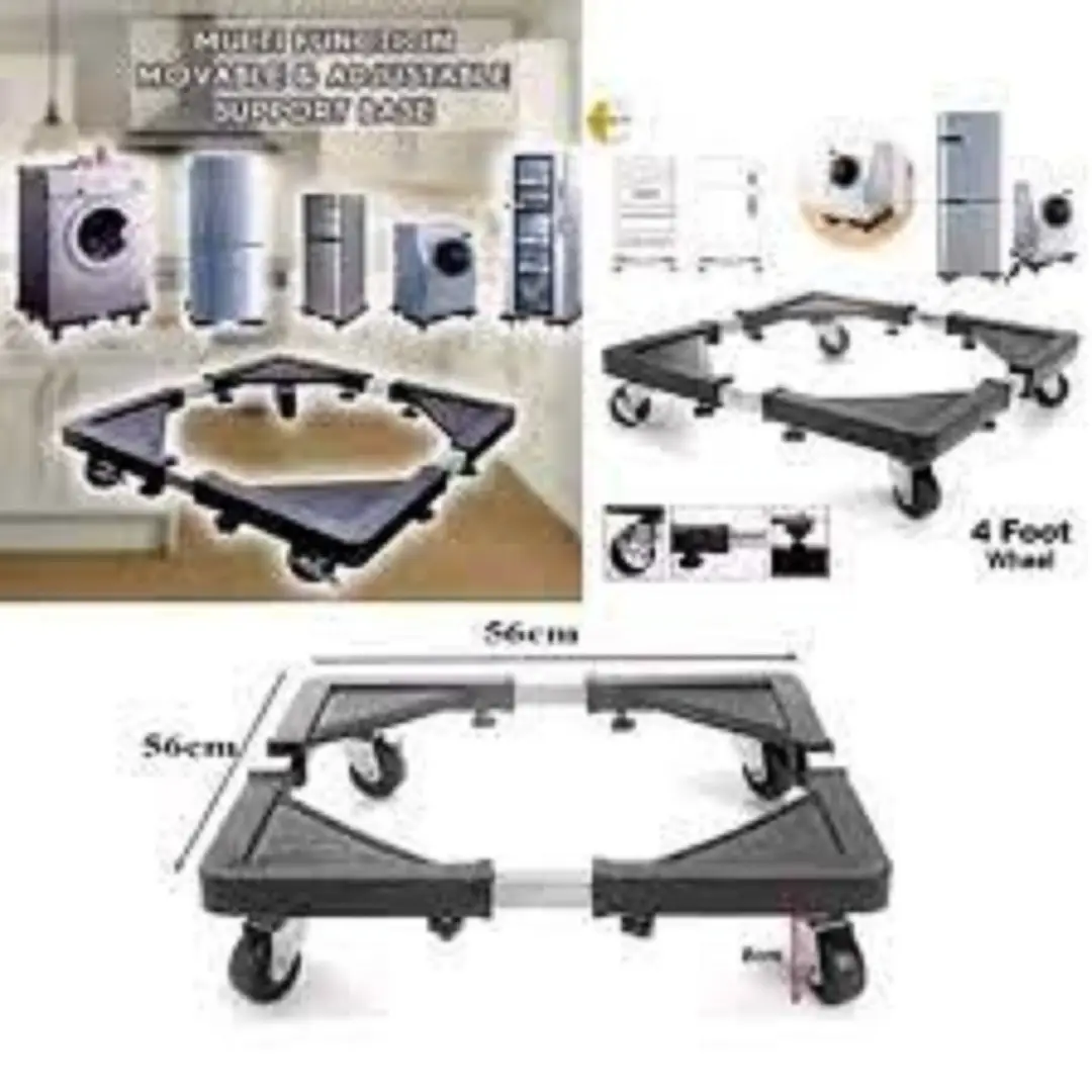 Multifunction Movable Washing/Fridge Stand with Wheel