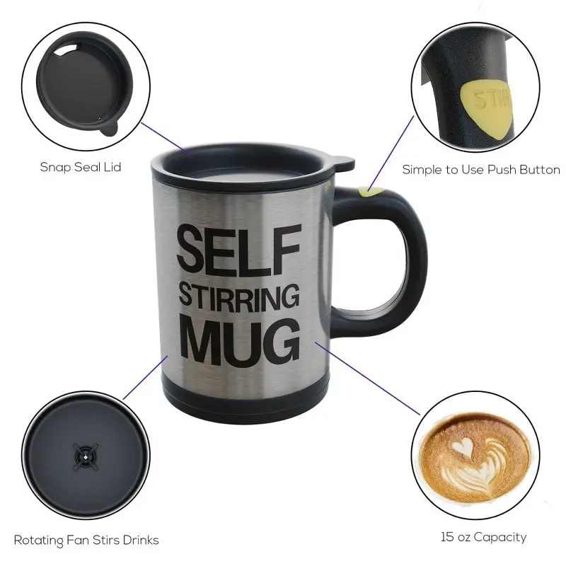 Automatic Self Stirring Mug Electric Magnetic Blender Mug