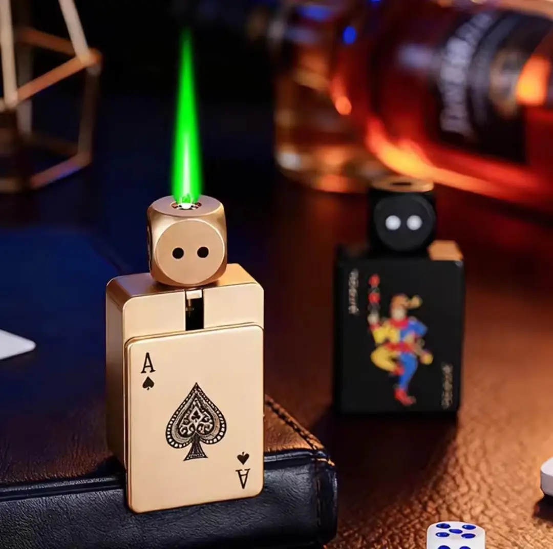 Refillable Fancy Ace Lighter Stylish Reusable Pocket Lighter