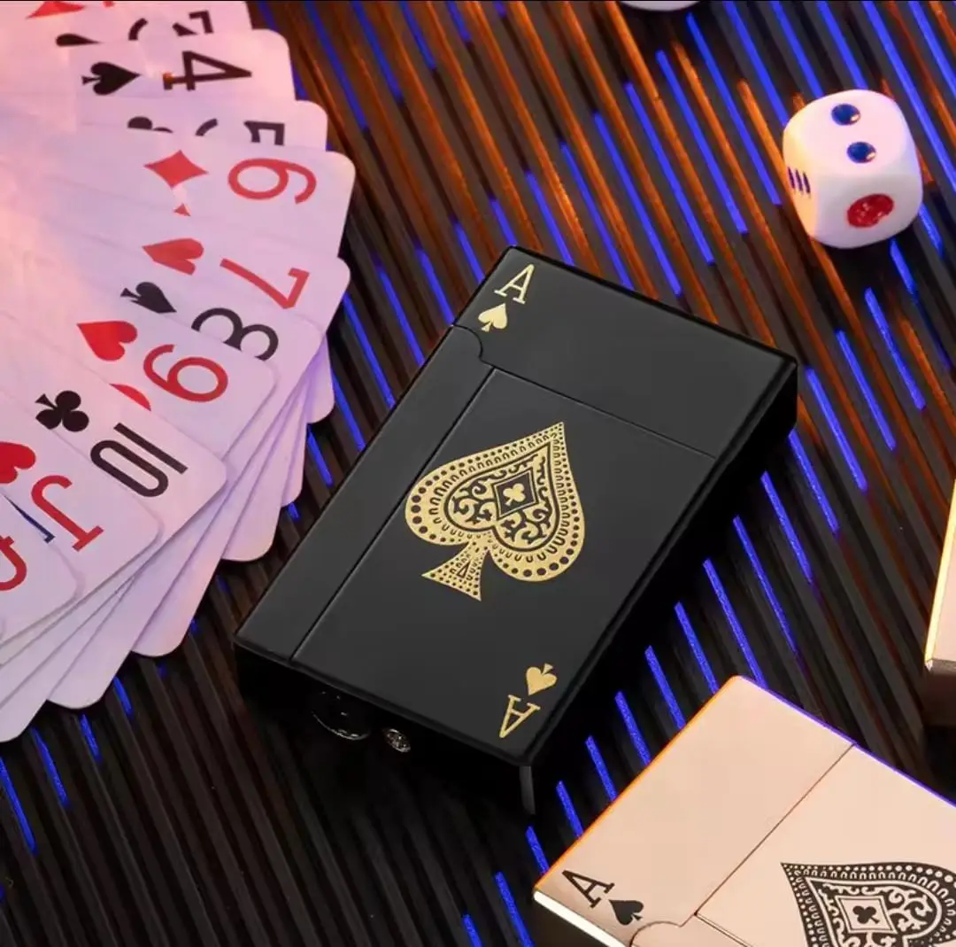 KING Fancy Ace Refillable Lighter – Reusable Pocket Lighter