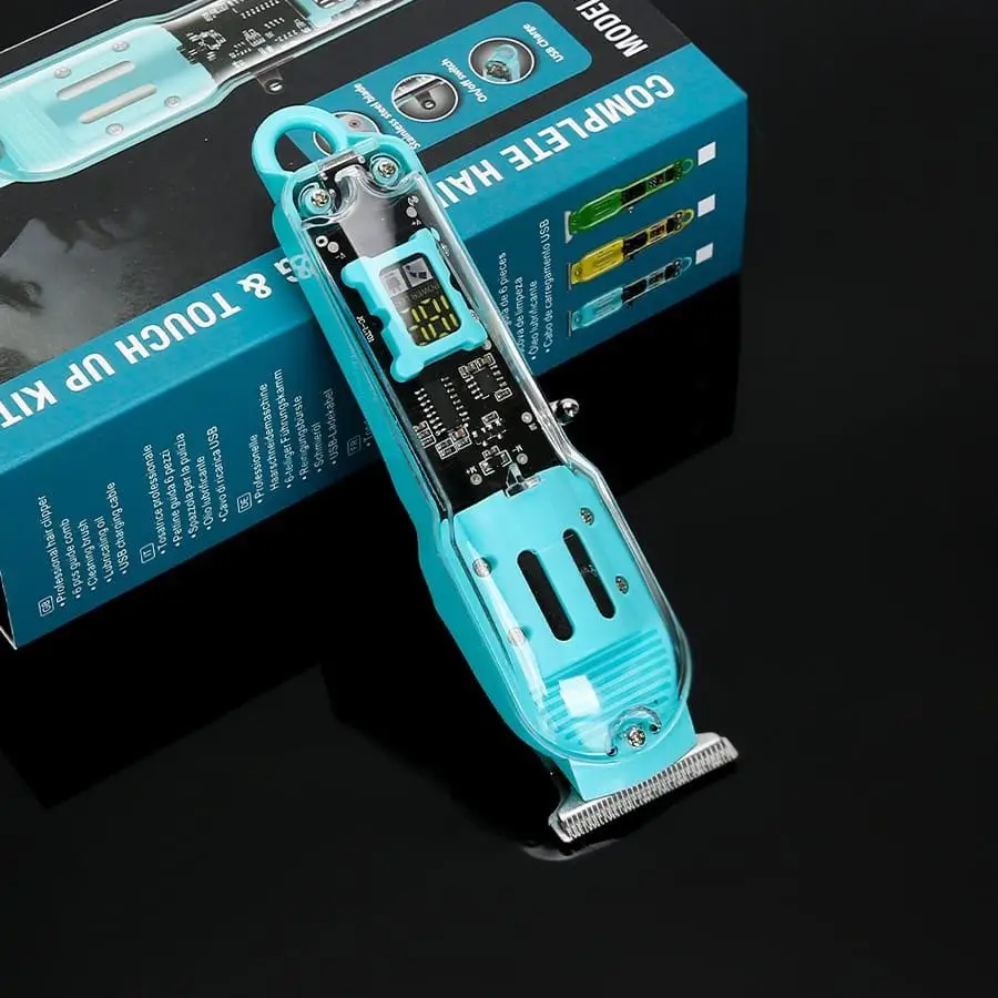 Rechargeable Hair Clipper & Beard Trimmer with LCD Display