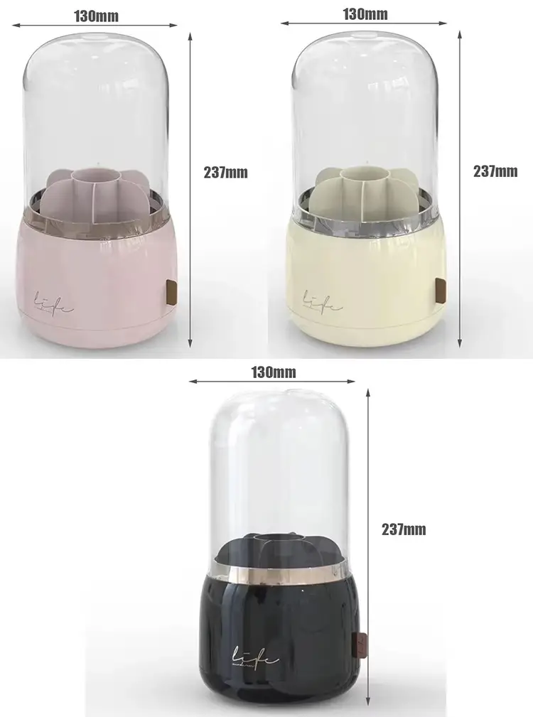 360 Degree Rotating Makeup Brush Holder Organizer Stand
