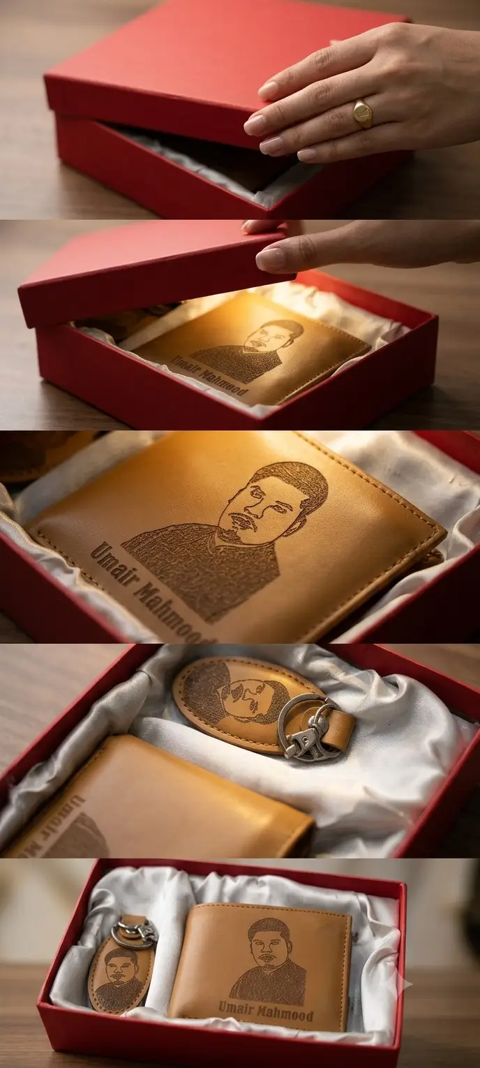 Customize name Men's Leather Wallet