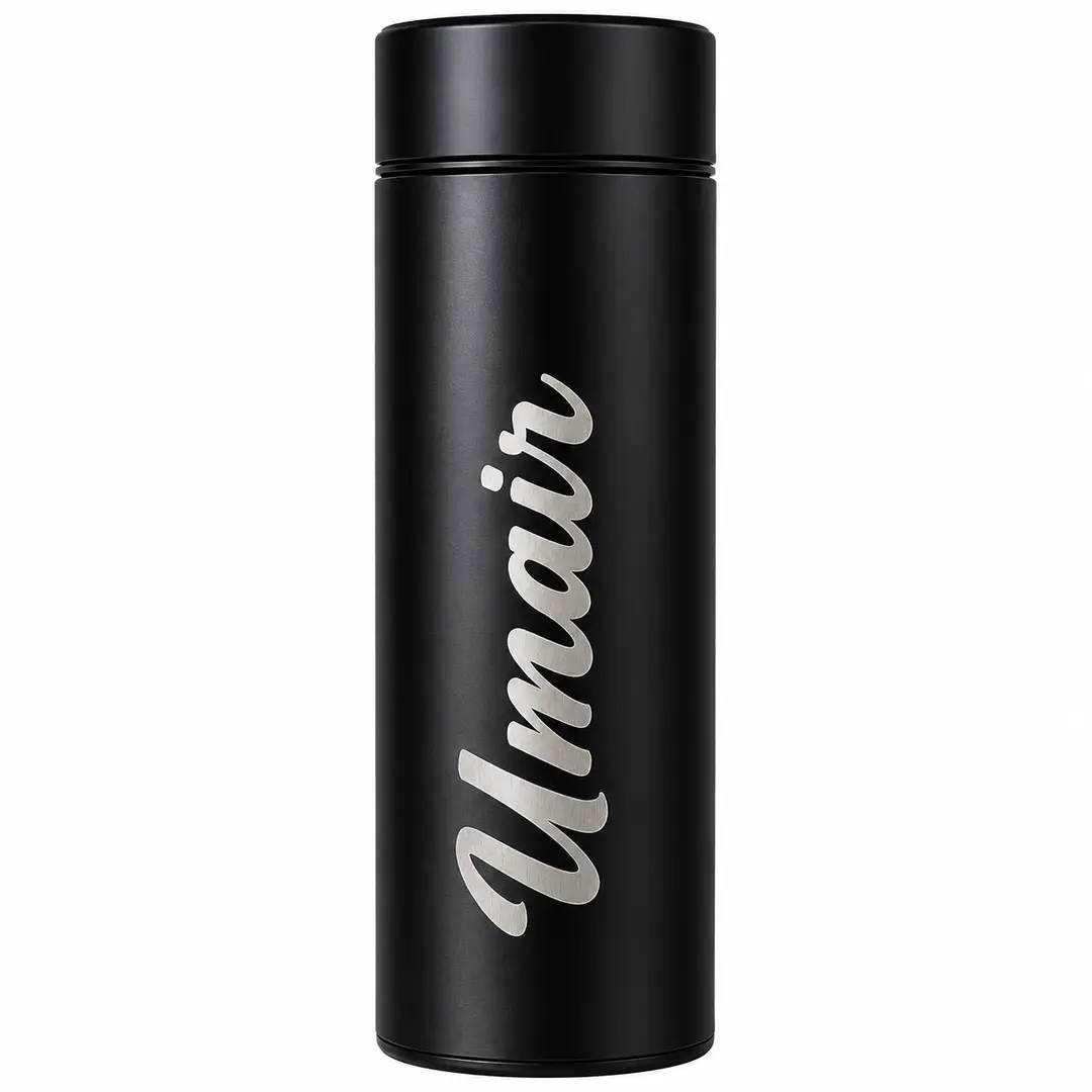 LED Temperature Water bottle with Customize name