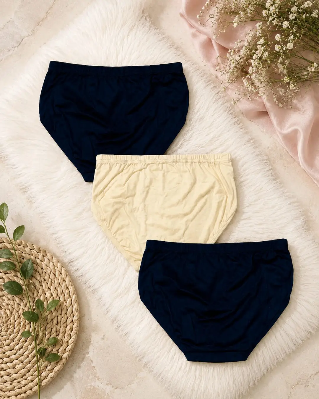 Cotton Plain Comfortable And Breathable Plain Panties premium quality