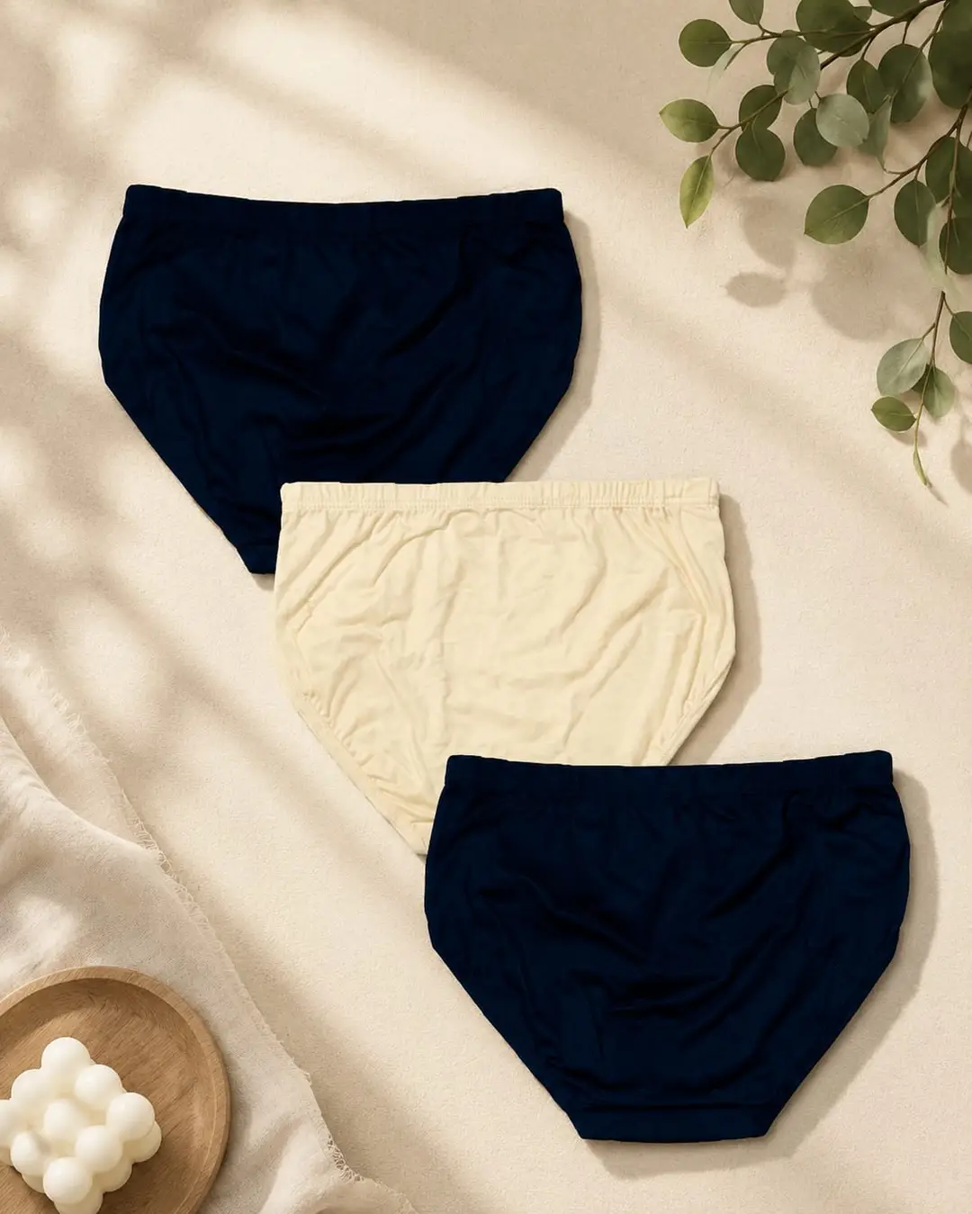 Cotton Plain Comfortable And Breathable Plain Panties premium quality