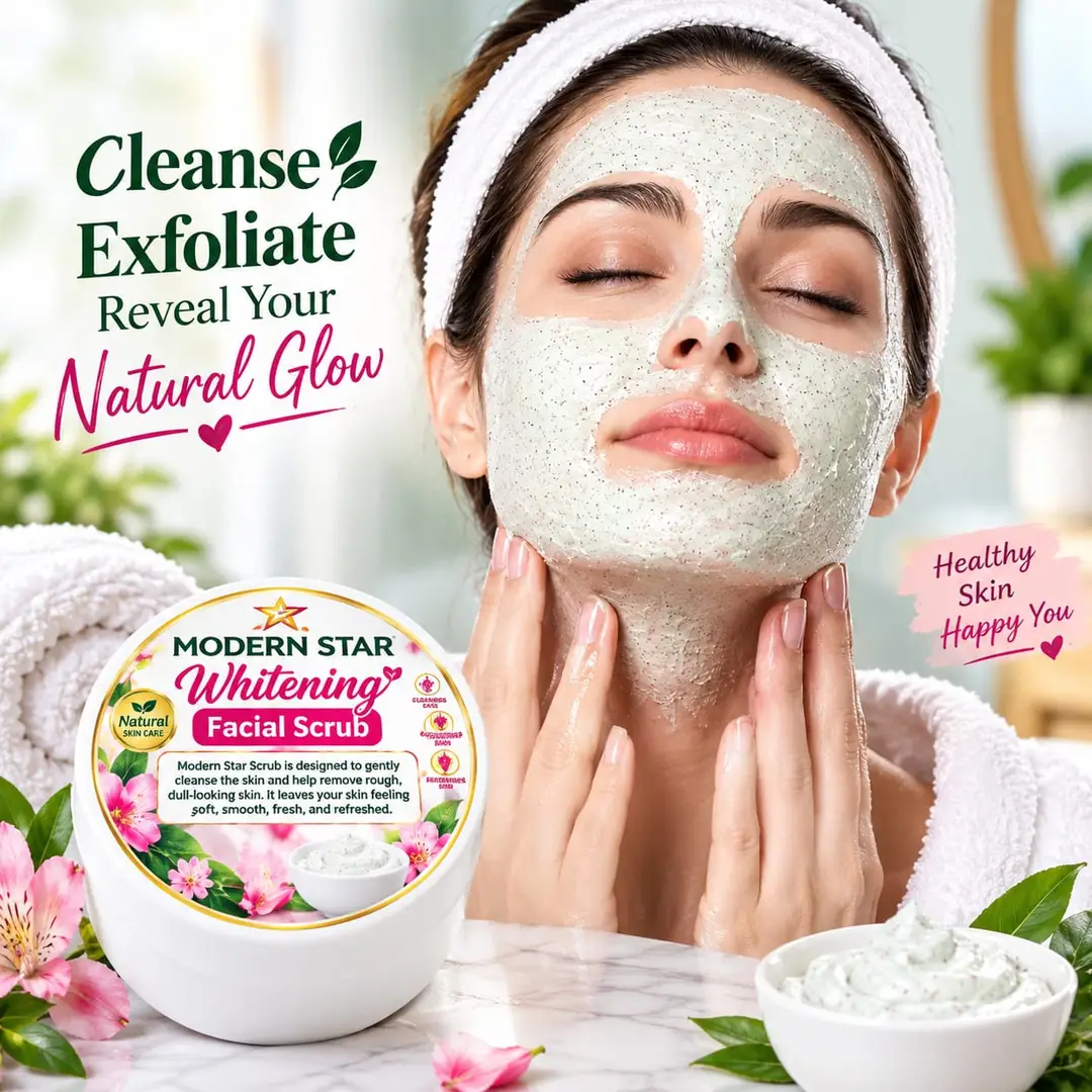 Facial kit whitening facial Scrub and double action cleanser