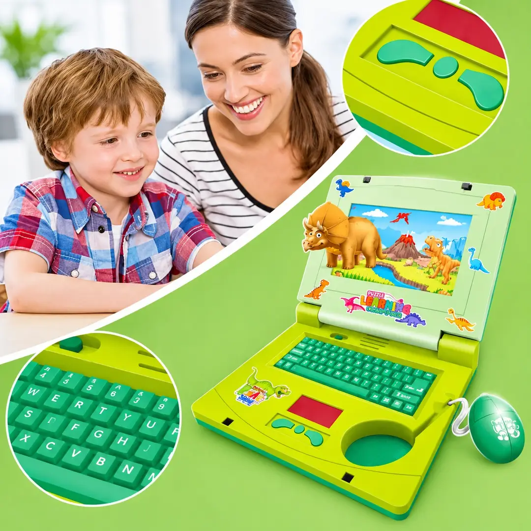 Girl's Plastic Animals Learning Laptop 1