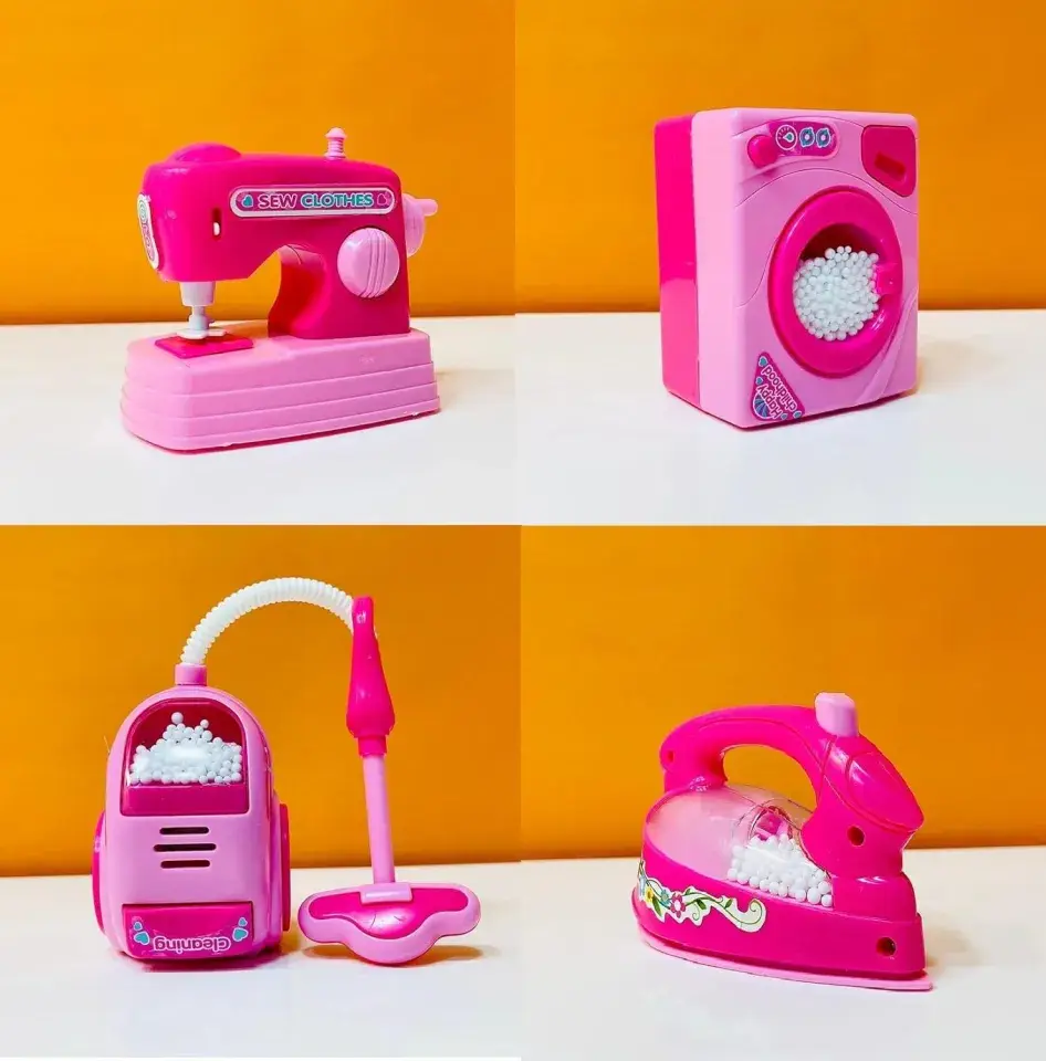 Girl's Plastic With Penguins Toy Bundle