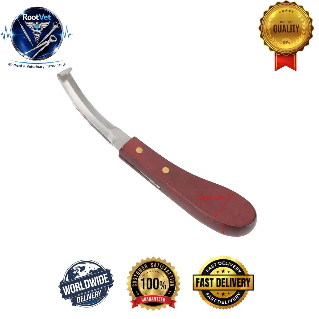 Hoof Knife Farrier Tool Premium Stainless Steel Double Blade