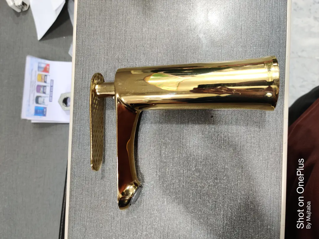Premium Luxury Gold Plated Lever Basin Mixer Faucet