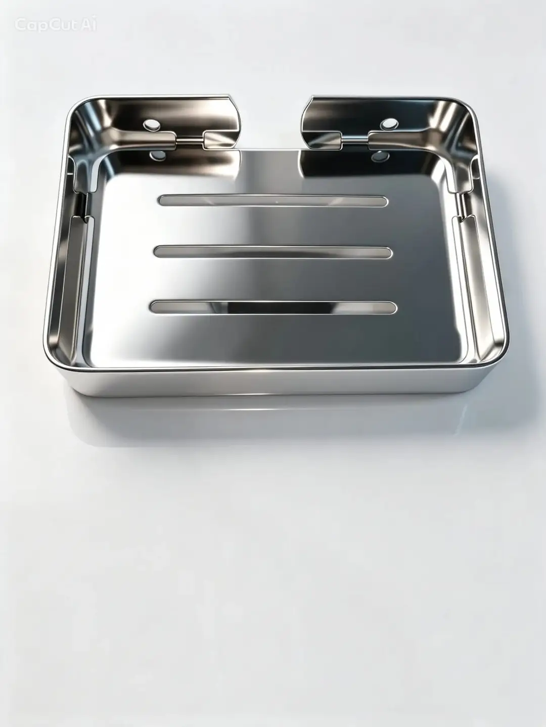 Modern Rust-Proof Metallic Soap Case for Bathroom & Kitchen
