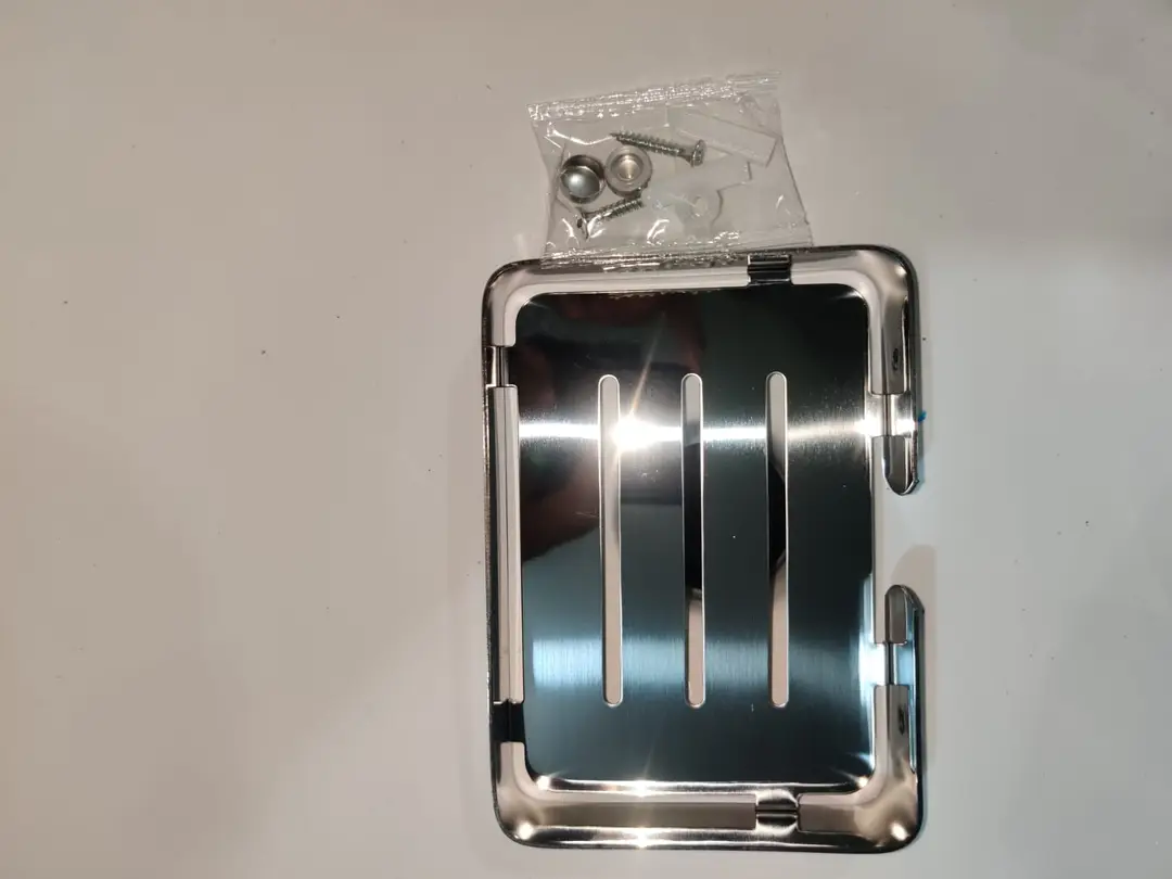 Modern Rust-Proof Metallic Soap Case for Bathroom & Kitchen