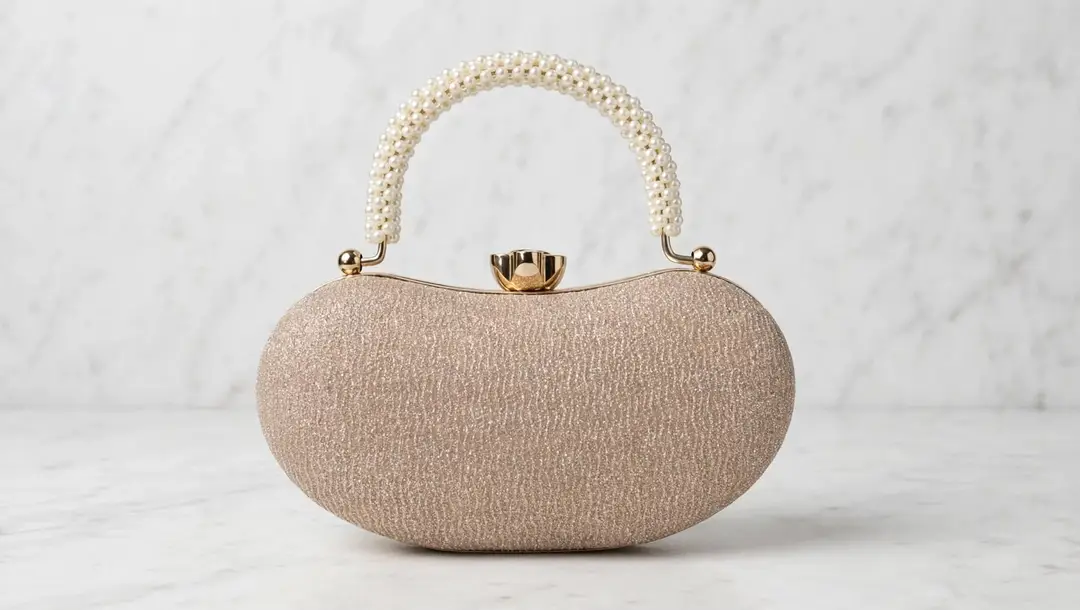 Girl's Metal Printed Fancy Clutch