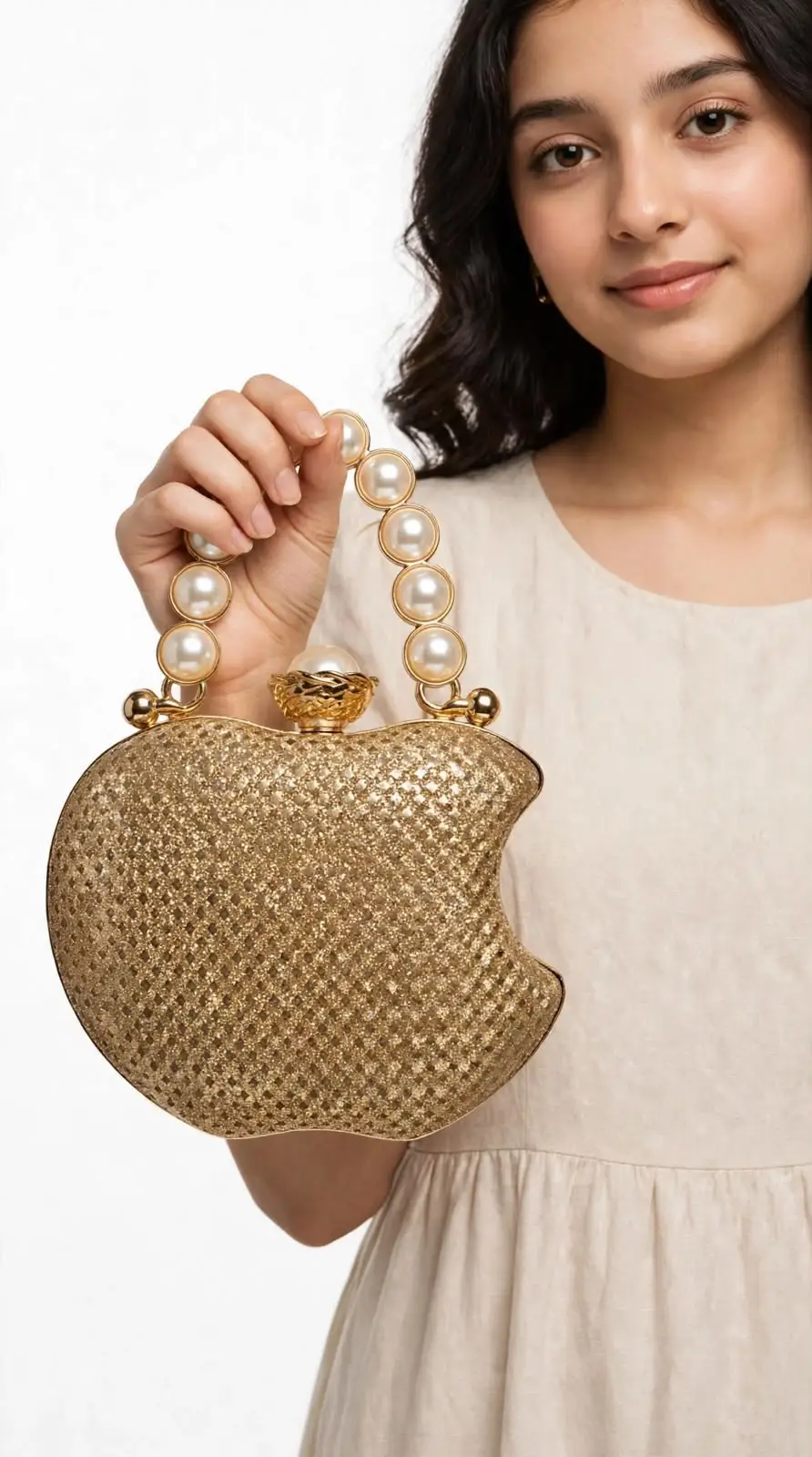 Girl's Metal Printed Fancy Clutch